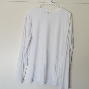Men's longsleave white tshirt size large